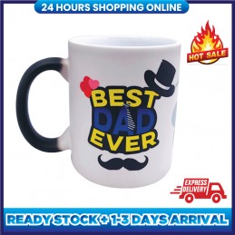 "Best Dad Ever" 10oz Ceramic Colour changing mug