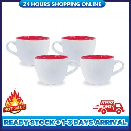 MyMug Malaysia 22oz Oversized Ceramic Coffee Mug for Cappuccino,Latte,Hot Cocoa,Soup Mug,Cereal or Mee Maggie CP875